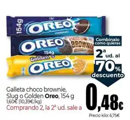 Unide Market OREO Galleta choco brownie, Slug o Golden oferta