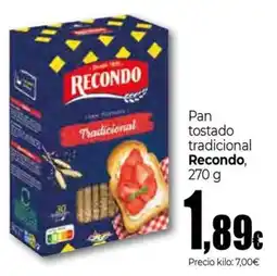 Unide Market RECONDO Pan tostado tradicional oferta