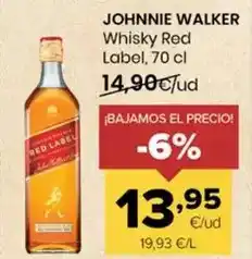 Autoservicios Familia Johnnie walker - whisky red label oferta