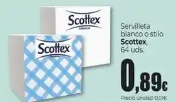 Unide Market Scottex - servilleta blanco o stilo oferta