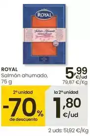 Eroski Royal - salmón ahumado oferta