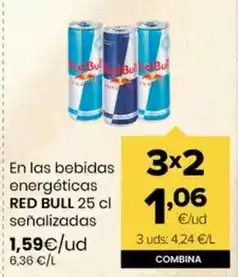Autoservicios Familia Red bull - en las bebidas energéticas 25 cl senalizadas oferta