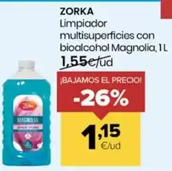 Autoservicios Familia Zorka - limpiador multisuperficies con bioalcohol magnolia oferta