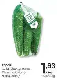 Eroski Eroski - pimiento italiano malla oferta