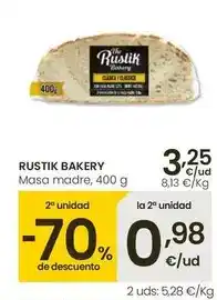 Eroski The rustik bakery - masa madre oferta