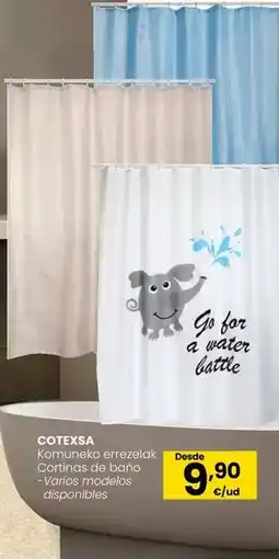Eroski Cotexsa - cortinas de baño oferta