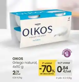 Eroski Danone - oikos griego natural oferta