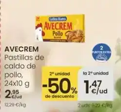Eroski Gallina blanca - avecrem pastillas de caldo de pollo oferta