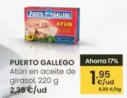 Eroski Puerto gallego - atun en aceite de girasol oferta