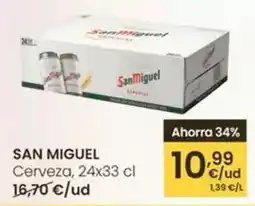 Eroski San miguel - cerveza oferta