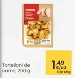 Eroski Tortelloni de carne oferta