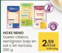 Eroski Hoxe - neno queso clasico, semigraso bajo en sal o sin lactosa oferta