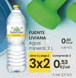 Eroski Fuente liviana - agua mineral oferta