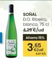 Eroski Soñal - d.o. ribeiro, blanco oferta