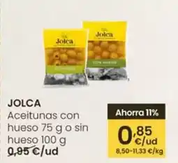 Eroski Jolca - aceitunas con hueso o sin hueso oferta