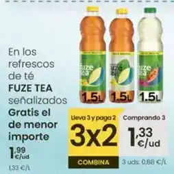 Eroski Fuze tea - en los refrescos de té oferta