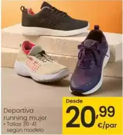 Eroski Deportiva running mujer oferta