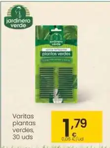Eroski Jardinero verde - varitas plantas verdes oferta