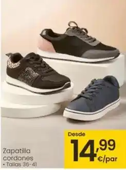 Eroski Zapatilla cordones oferta