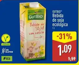 ALDI Gutbio - bebida de soja ecologica oferta
