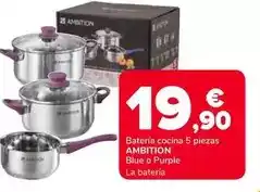 Supeco Ambition - bateria cocina 5 piezas oferta