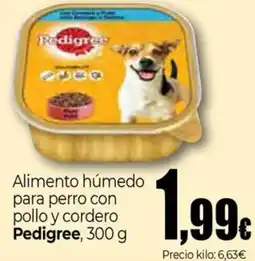 Unide Market PEDIGREE Alimento húmedo para perro con pollo y cordero oferta