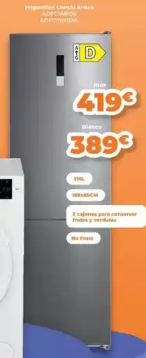 Pascual Martí COMBI Frigorifico Artica ADFC18810X oferta