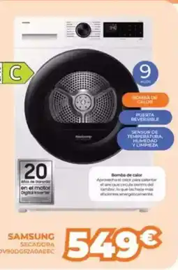 Pascual Martí SAMSUNG Secadora dv90dg52a0aeec oferta