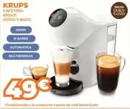 Pascual Martí KRUPS Cafetera kp2431 genios basic oferta