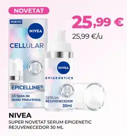 Perfumeries Facial NIVEA Super novetat serum epigenetic rejuvenecedor 30 ml oferta