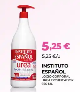 Perfumeries Facial INSTITUTO ESPAÑOL Loció corporal urea dosificador oferta