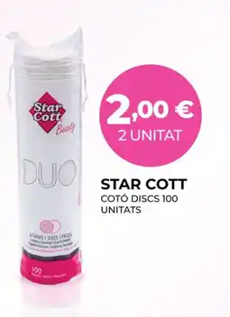 Perfumeries Facial STAR COTT Cotó discs 100 unitats oferta