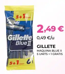 Perfumeries Facial GILLETE Maquina blue ii 5 units +1 gratis oferta