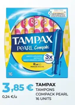 Perfumeries Facial TAMPAX Tampons compack pearl 16 units oferta