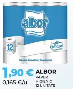 Perfumeries Facial ALBOR Paper higienic 12 unitats oferta