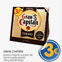 Supermercados Plaza GRAN CAPITÁN Queso mezcla curado de leche pasteurizada oferta