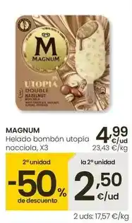 Eroski Magnum - helado bombón utopía oferta