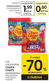 Eroski Chupa chups - caramelos de pato oferta