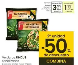 Eroski Findus - menestra de verduras oferta