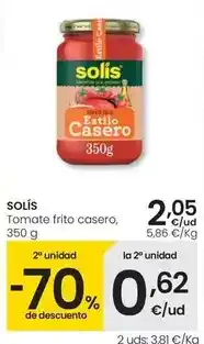 Eroski Solís - tomate frito casero oferta