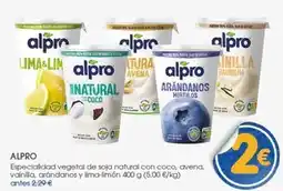 Supermercados Plaza Alpro - especialidad vegetal de soja natural con coco, avena, vainilla, arándanos y limelimion oferta