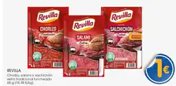 Supermercados Plaza REVILLA Chorizo, salami o salchichón extra tradicional loncheado oferta