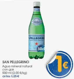 Supermercados Plaza SAN PELLEGRINO Agua mineral natural con gas oferta