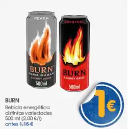 Supermercados Plaza BURN Bebida energética distintas variedades oferta