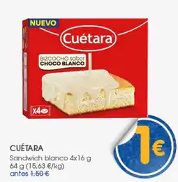 Supermercados Plaza CUÉTARA Sandwich blanco oferta