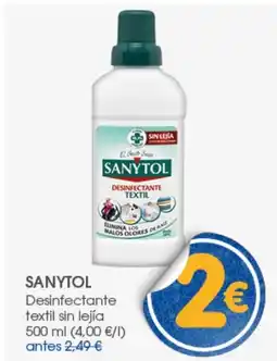 Supermercados Plaza SANYTOL Desinfectante textil sin lejía oferta