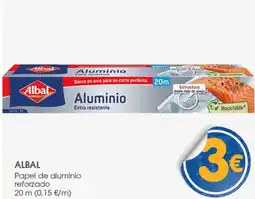 Supermercados Plaza ALBAL Papel de aluminio reforzado oferta