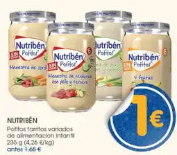 Supermercados Plaza NUTRIBÉN Potitos tarritos variados de alimentacion infantil oferta