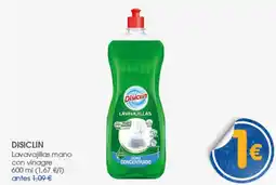 Supermercados Plaza DISICLIN Lavavajillas mano con vinagre oferta