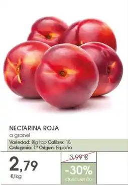 Supermercados Plaza Nectarina roja a granel oferta